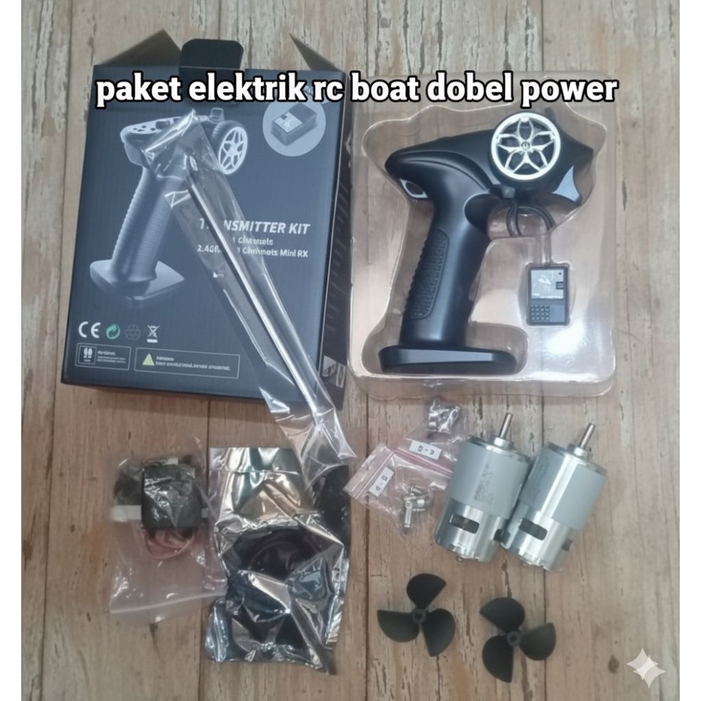 peket elektrik rc boat dobel motor  boat elektrick doble power terbaik