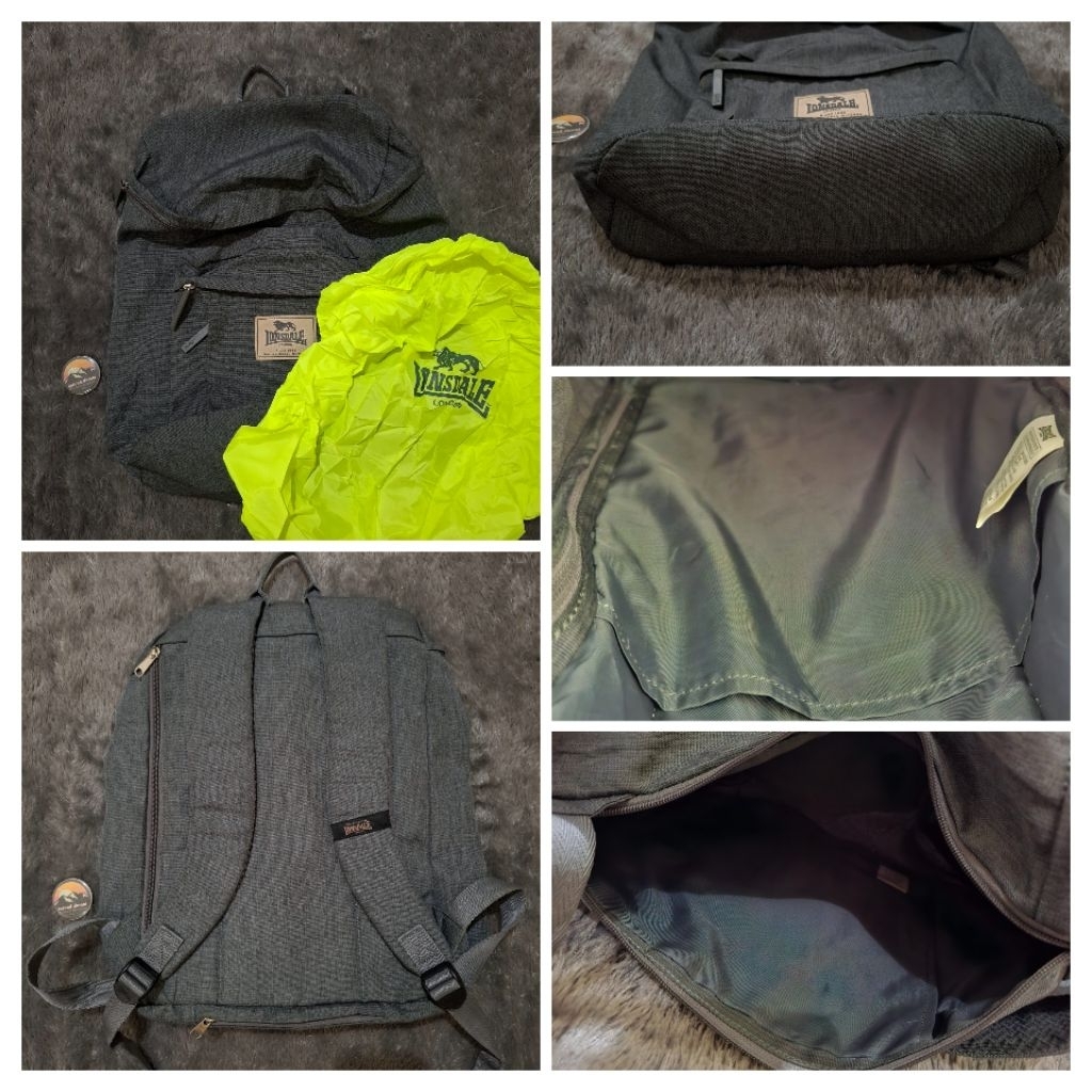 tas ransel Lonsdale London abu 23L