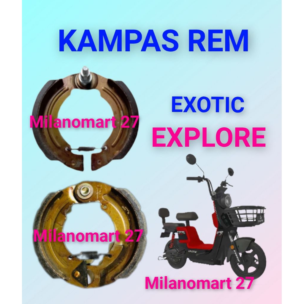 kampas rem exotic explore kampas rem sepeda listrik exotic explore