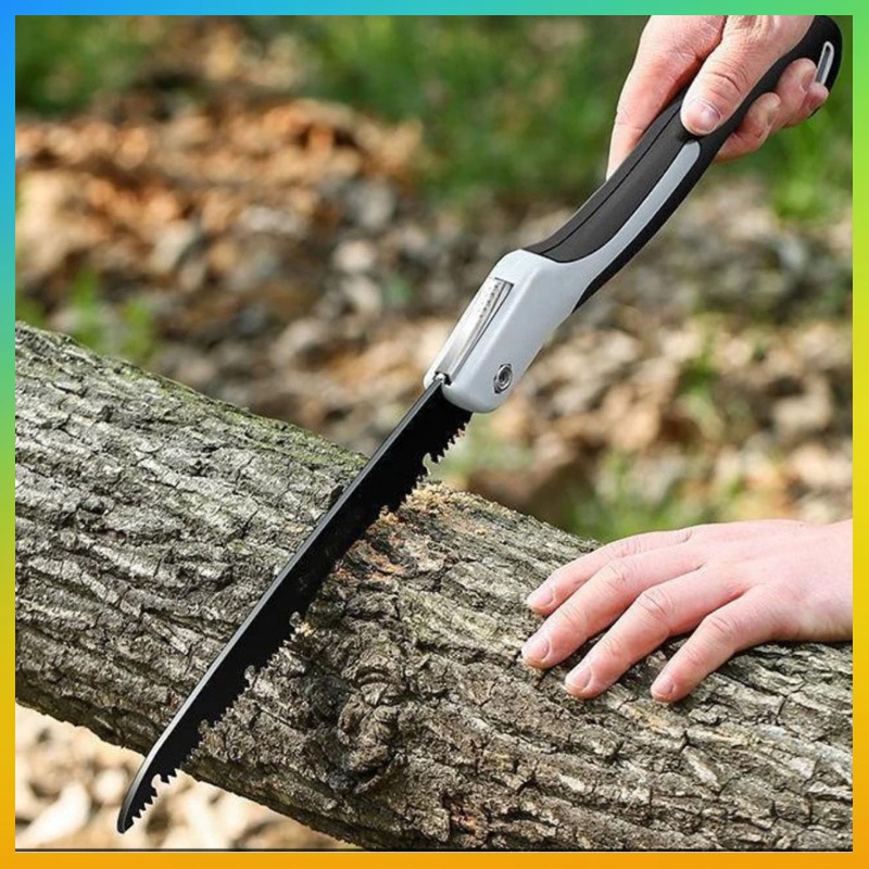 Gergaji Lipat Portable Multifungsi 47cm 210mm Portabel Folding Wood Hand Saw / Alat Pemotong Kayu Da
