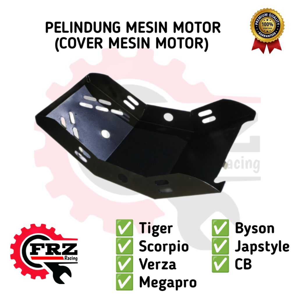 Pelindung Mesin Skid Plate Hangguard Engine Motor Scorpio Byson Tiger Verza Megapro
