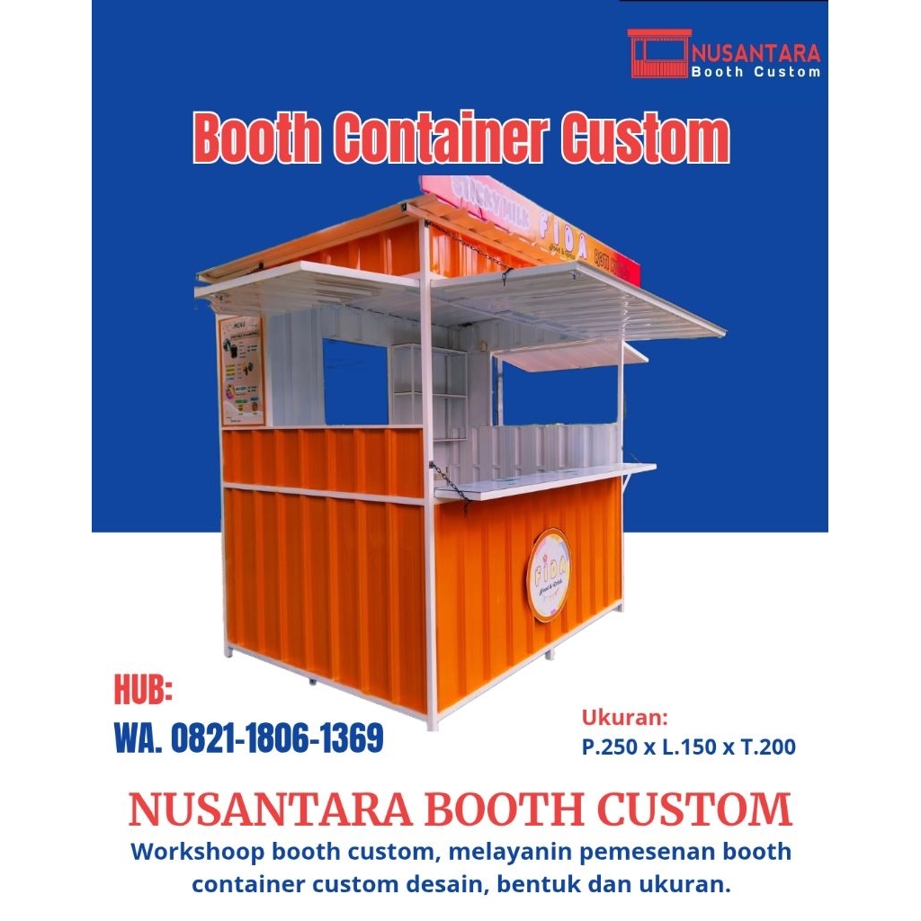 booth container jualan Booth Container Custom UMKM Murah Booth Container Cafe Mini Siap Pakai  Booth