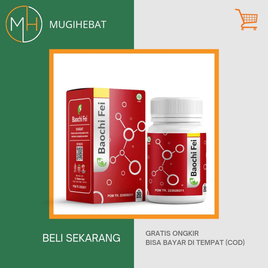 Baochi Fei  Paket 3 box Obat Paru-Paru Cina Asli | Sesak Nafas, Asma, Batuk Kronis, TBC