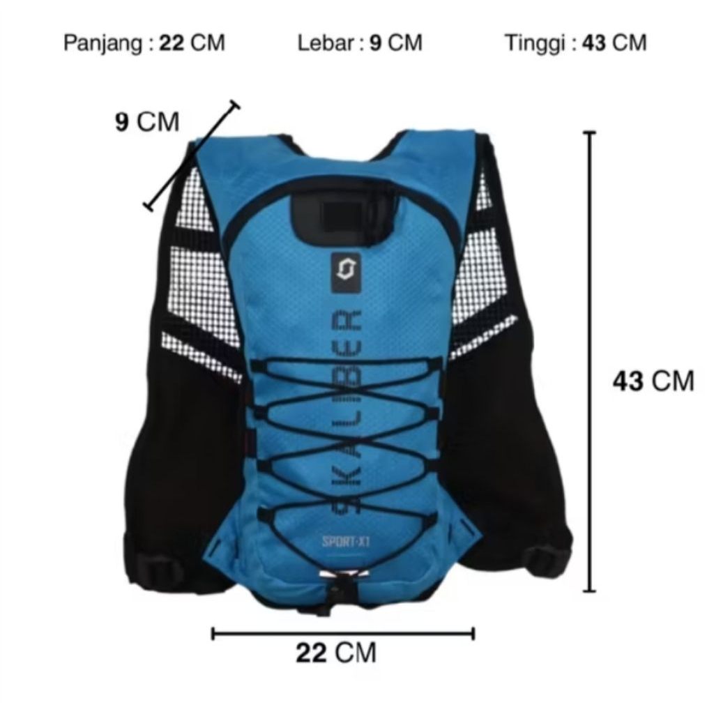 Daypack Tas Olahraga Anti Air Multifungsi Tas Sepeda Hydropack Tas Trail Motor Cross Trabas Adventur