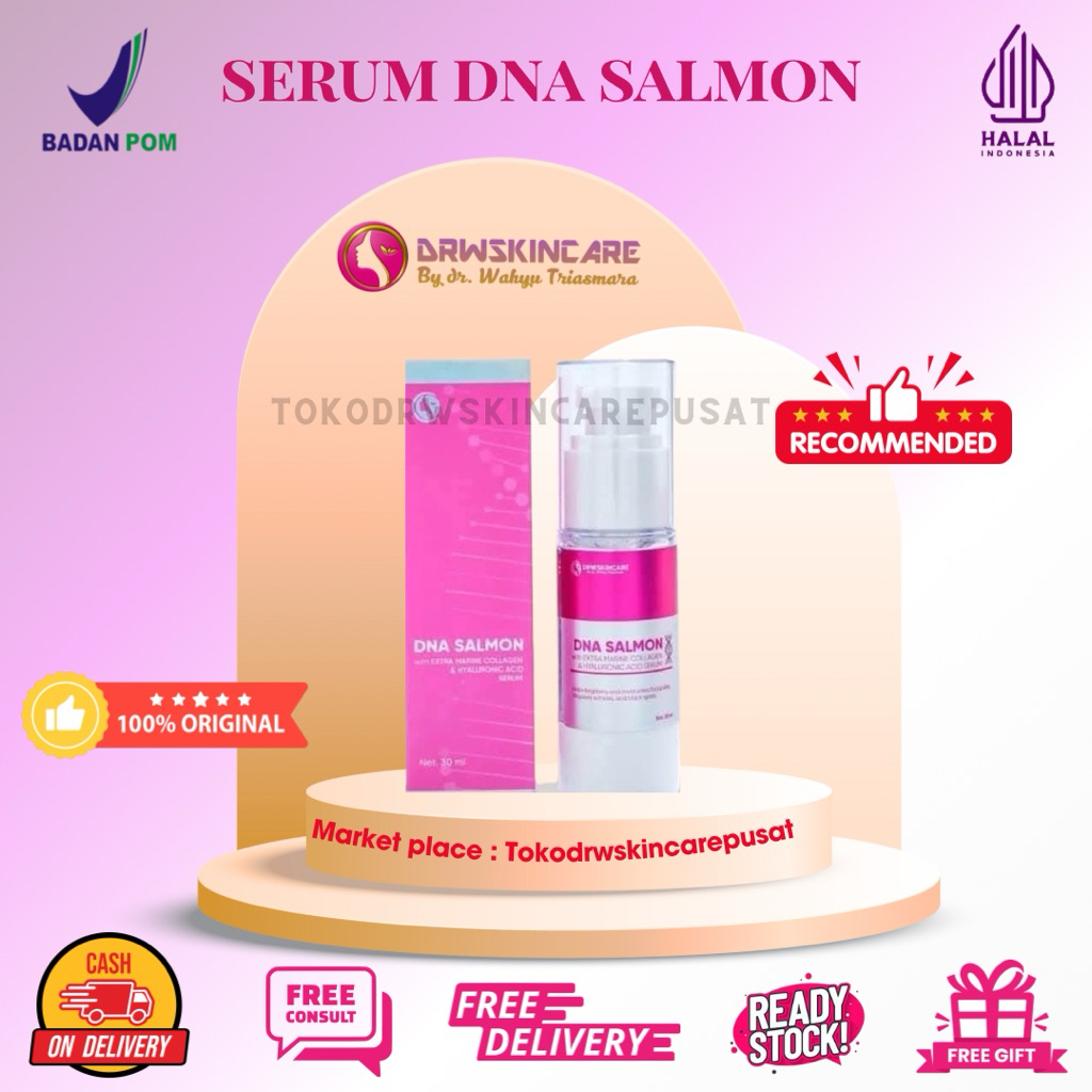 Drw Skincare Serum DNA Salmon | Glowing dan Pudarkan Flek