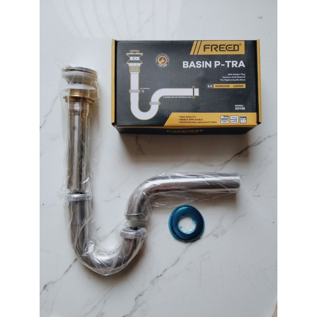 FREED - Sifon Angsa Wastafel Pencet / Sifon Wastafel Angsa Stainless