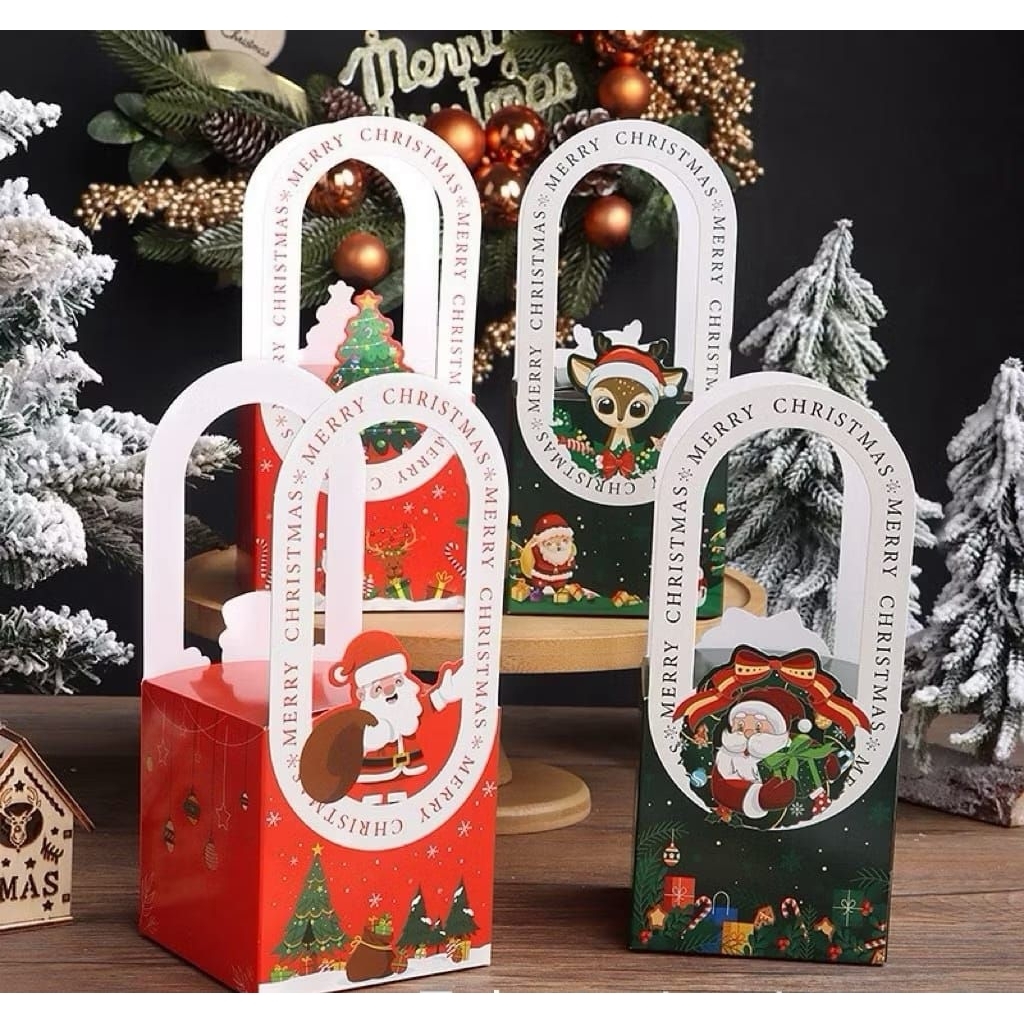 Gift Box Mini Christmas Box Santa Cookies Mini Box Natal Mini