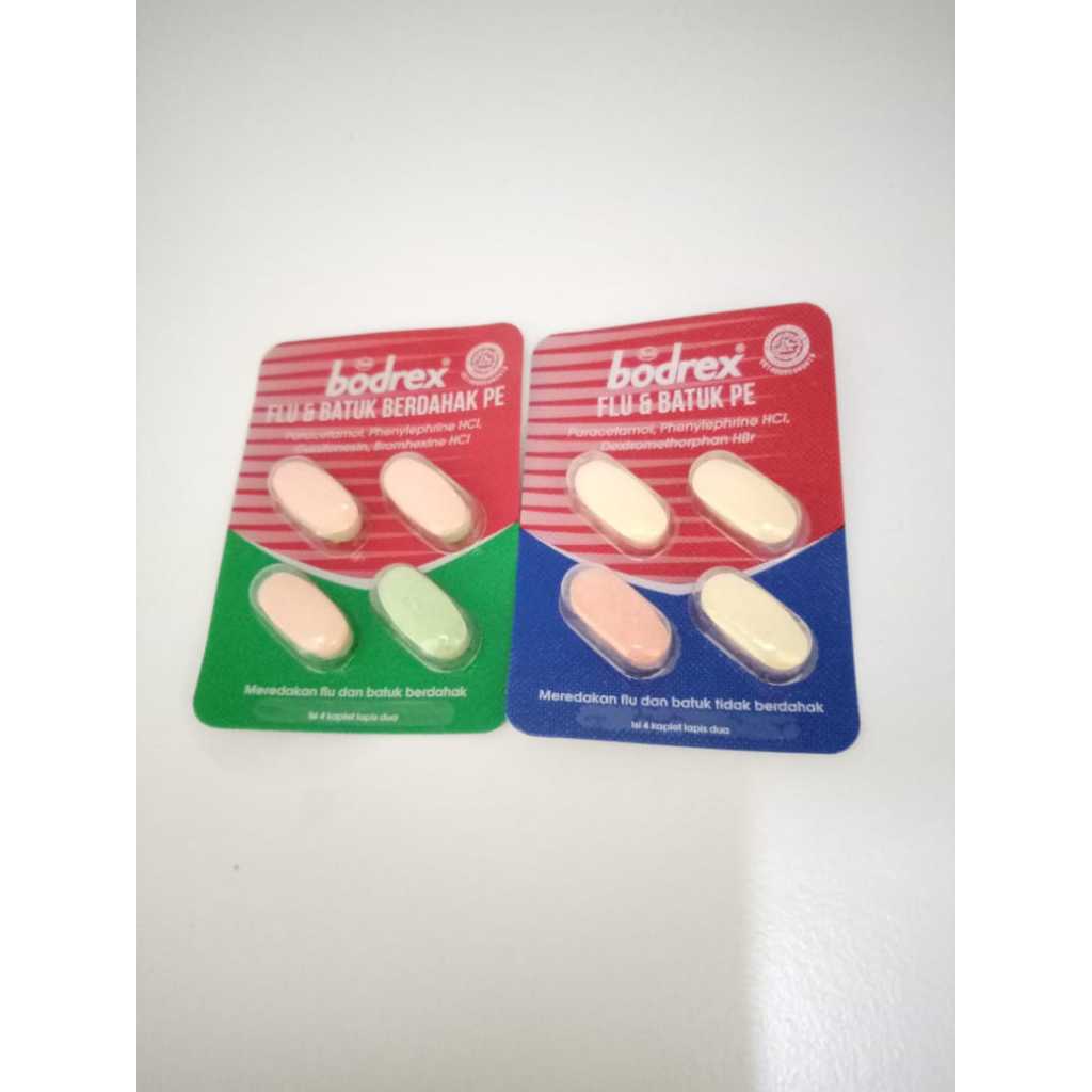 BODREX 4 TABLET FLU BATUK BERDAHAK | FLU BATUK TIDAK BERDAHAK