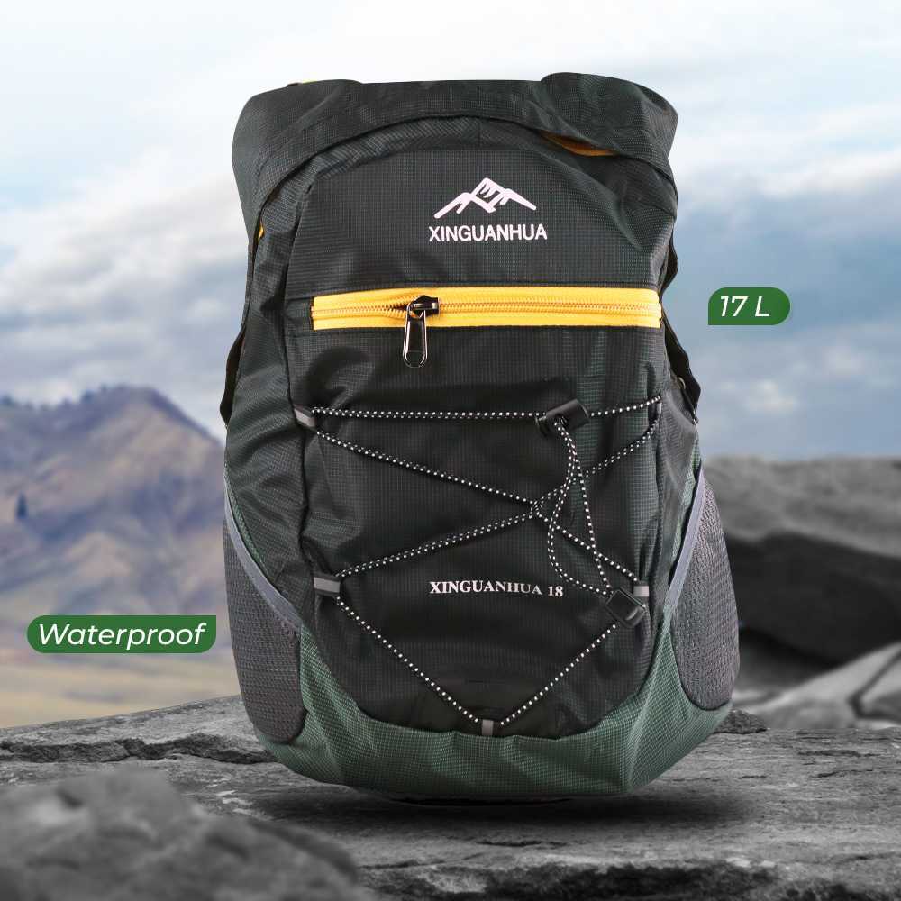 XINGUANHUA Tas Gunung Ransel Lipat Travel Backpack Waterproof 17L - XA94WD Tas Ransel Gunung Kecil L