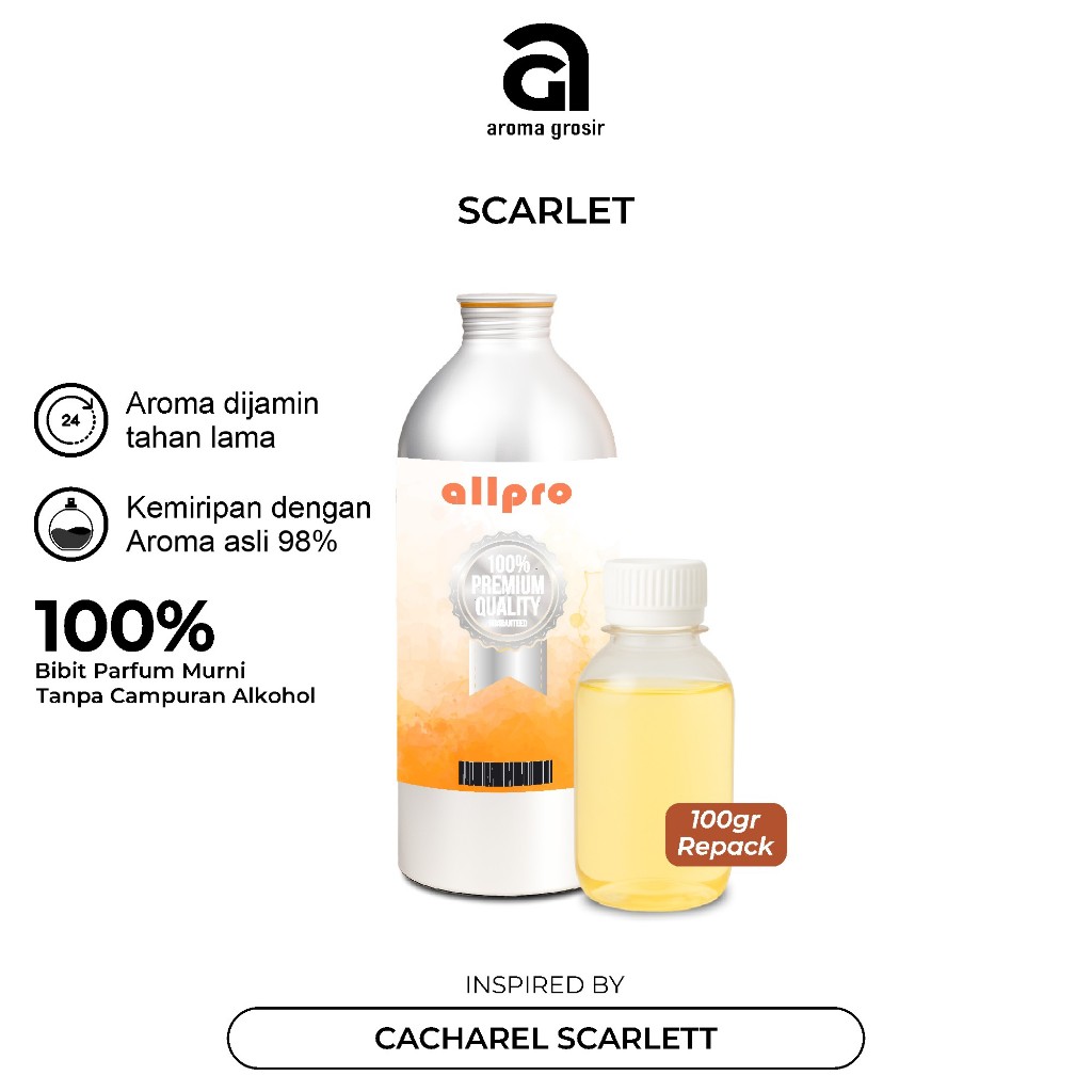 BIBIT PARFUM SCARLET INSPIRED BY CACHAREL SCARLETT ALLPRO