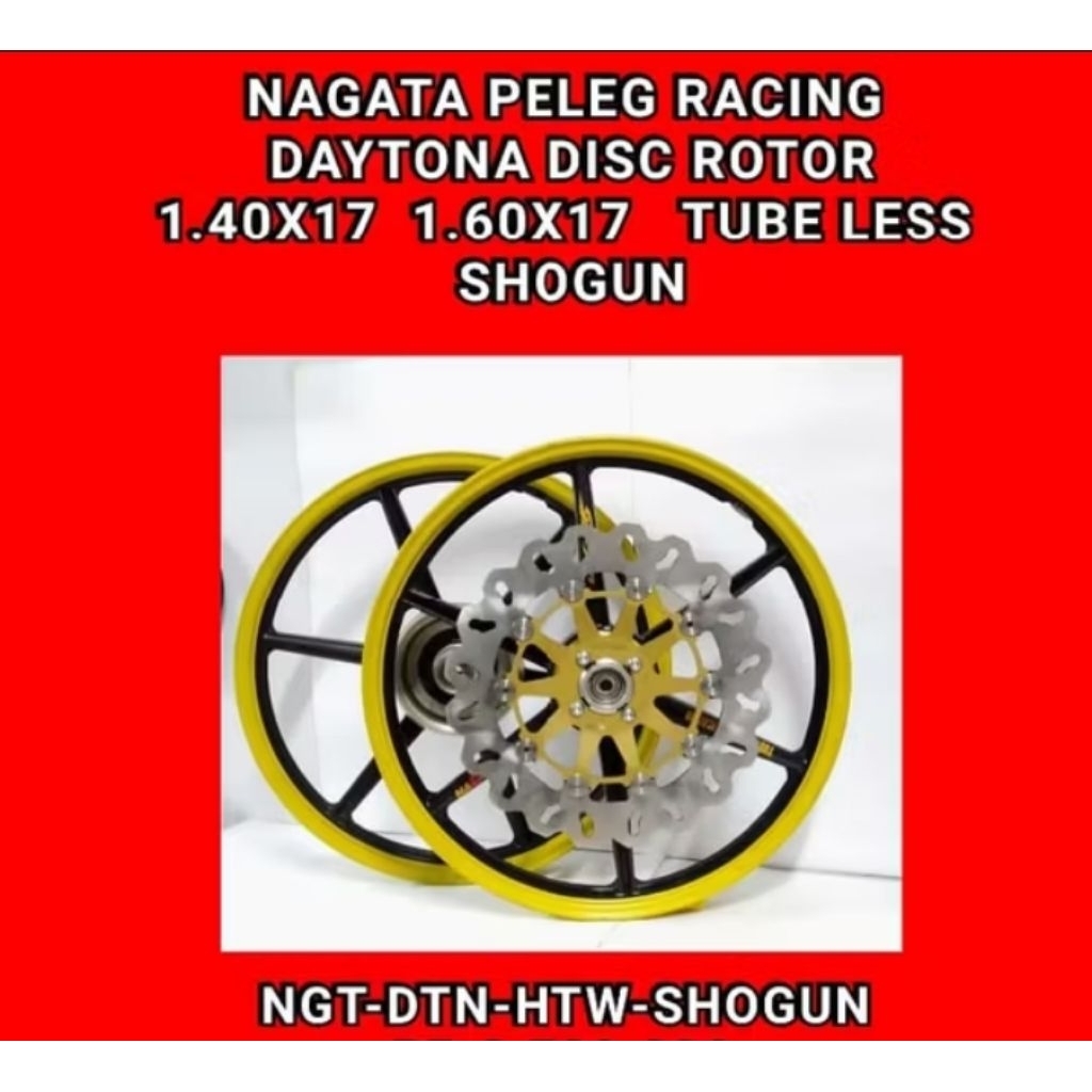 velg NAGATA PELEG RACING DAYTONA DISC ROTOR SHOGUN