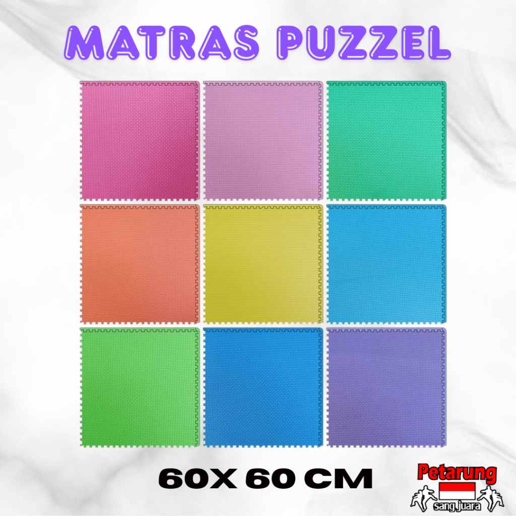 Matras Puzzle 60 X 60 ( Polos ) Alas Lantai Puzzle Lantai ( 1 Lembar )