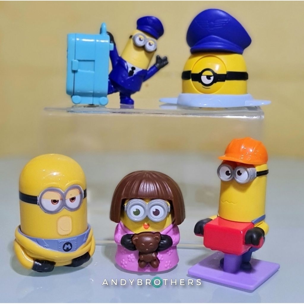 Mainan Happy Meal Mcd McDonald / KFC Action Figure Minion eks Kolpri