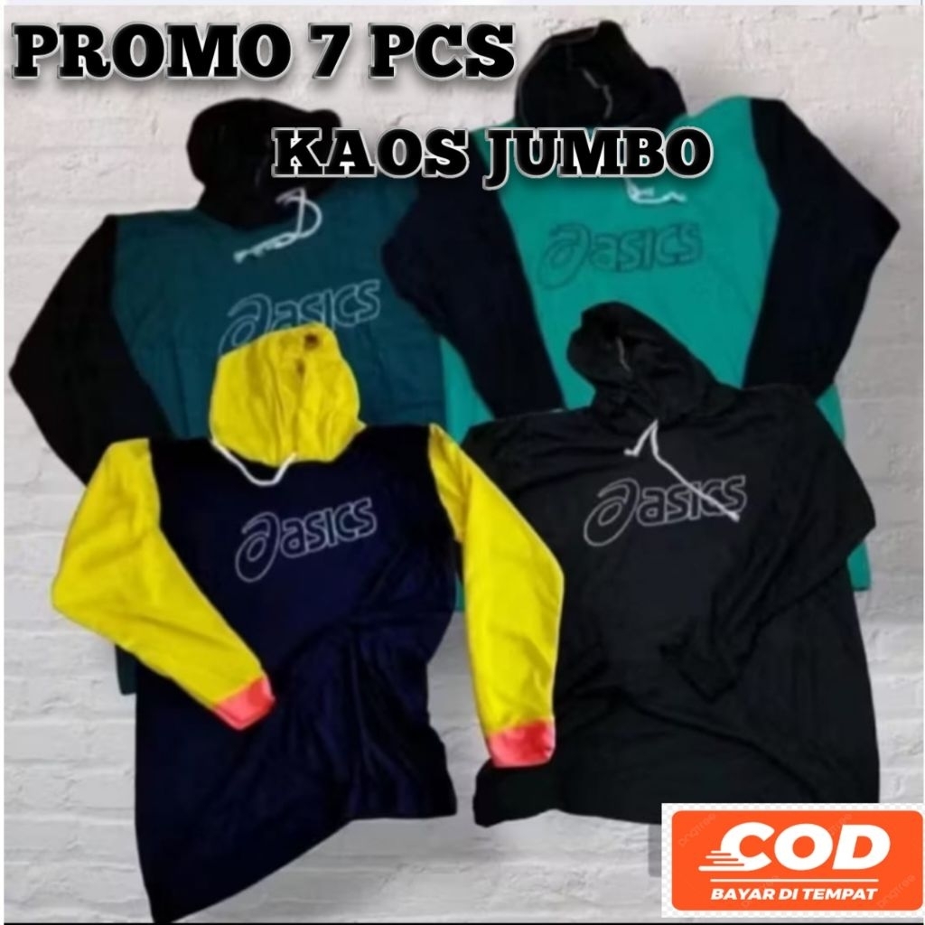 (Promo 3 Pcs)Kaos Sawah Lengan panjang Kupluk Topi Pria Wanita/Kaos Sawahan Lengan Panjang Kombinasi
