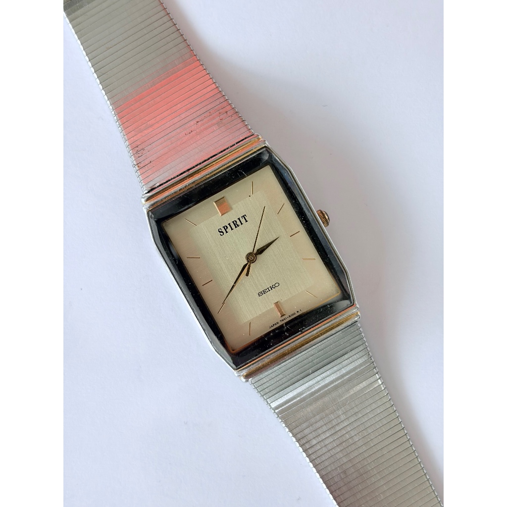 Seiko tank Spirit jam tangan vintage full original