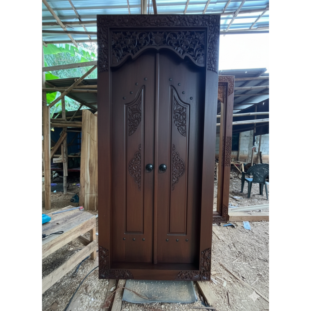 Pintu Gebyok Pintu Angkul Kayu Jati Jepara