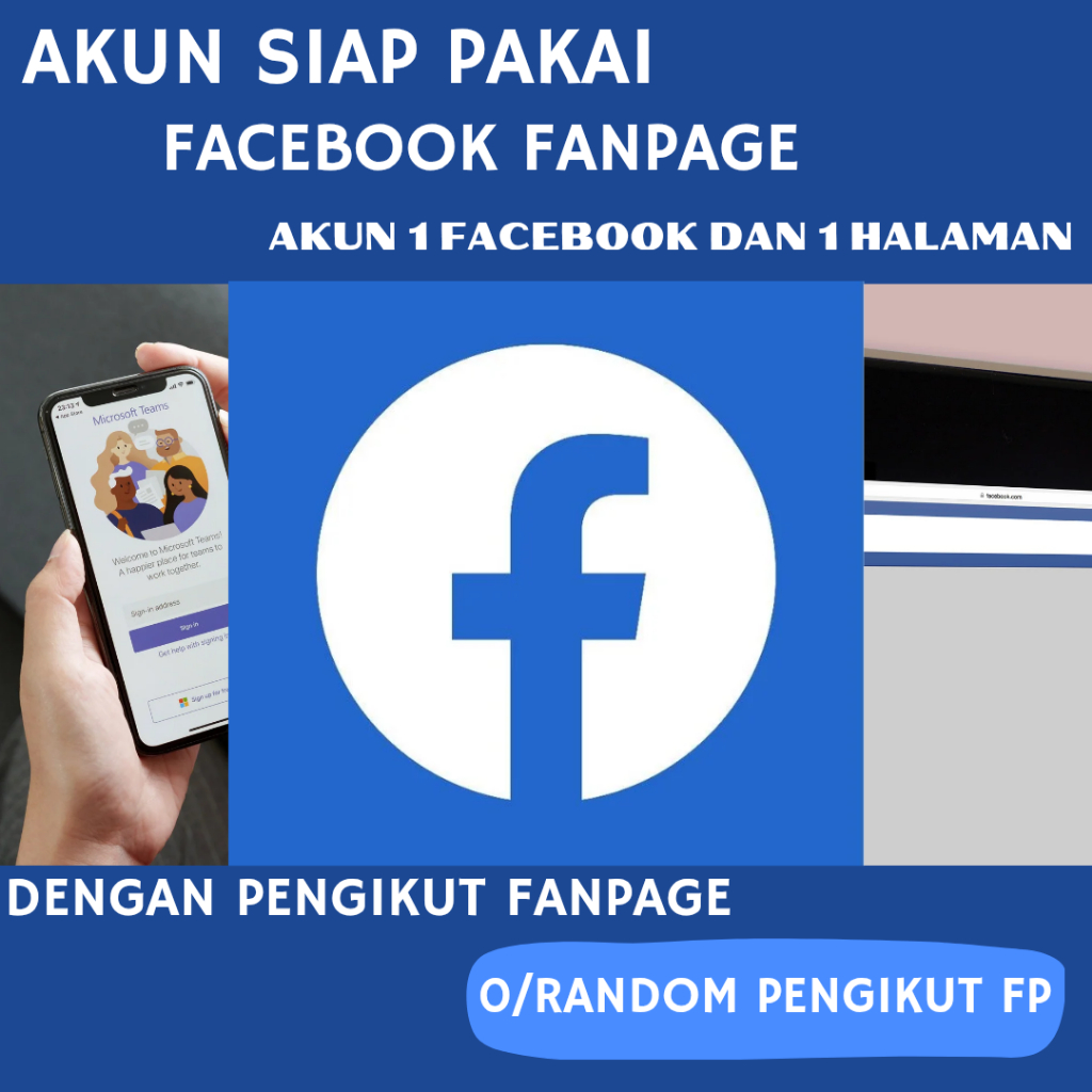 AKUN FB FanPage Atau 1 HalamAN 0/RANDOM-1K+ Pengikut FP