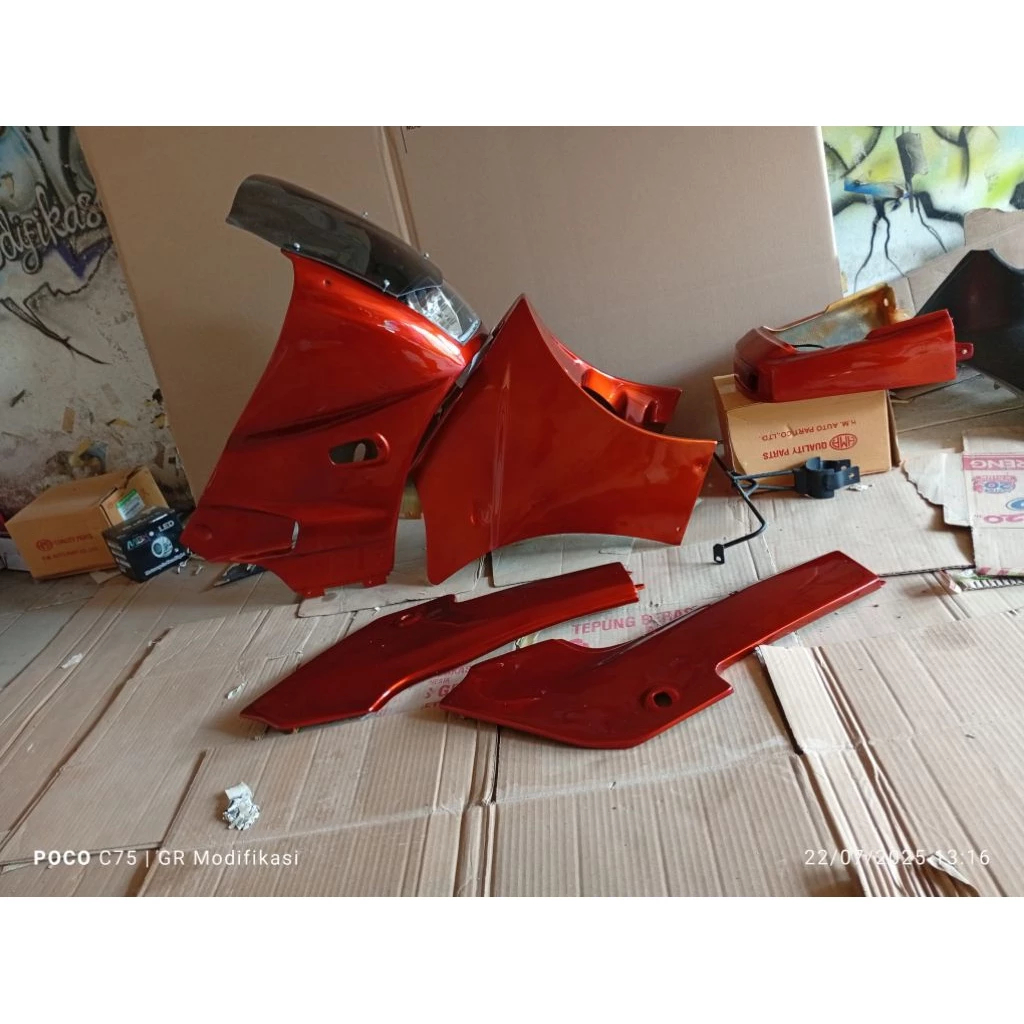 Fairing SSR dan Sambungan Bawah pnp Ninja R, Ninja ss/Bodikotak fulset/bodikotak thailand/ninja ssr 