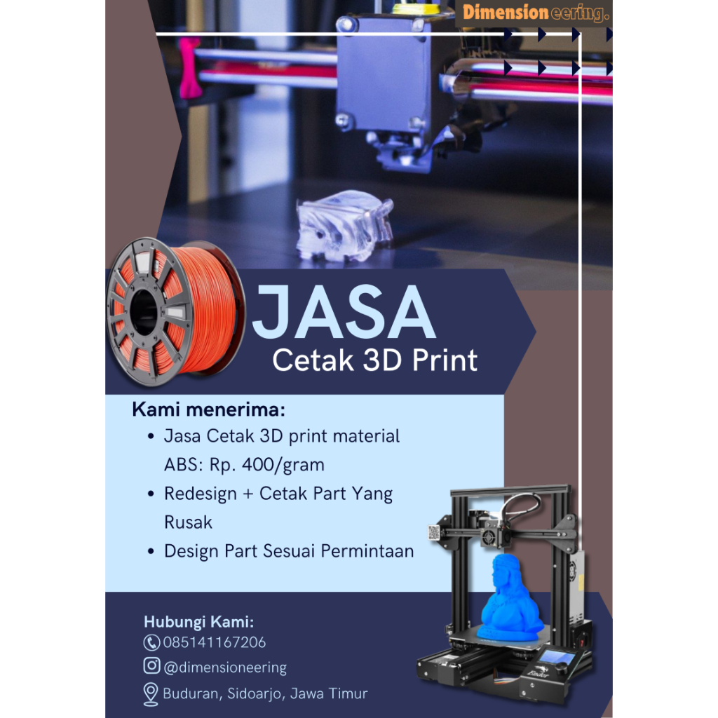 Jasa Cetak 3D Print Material ABS