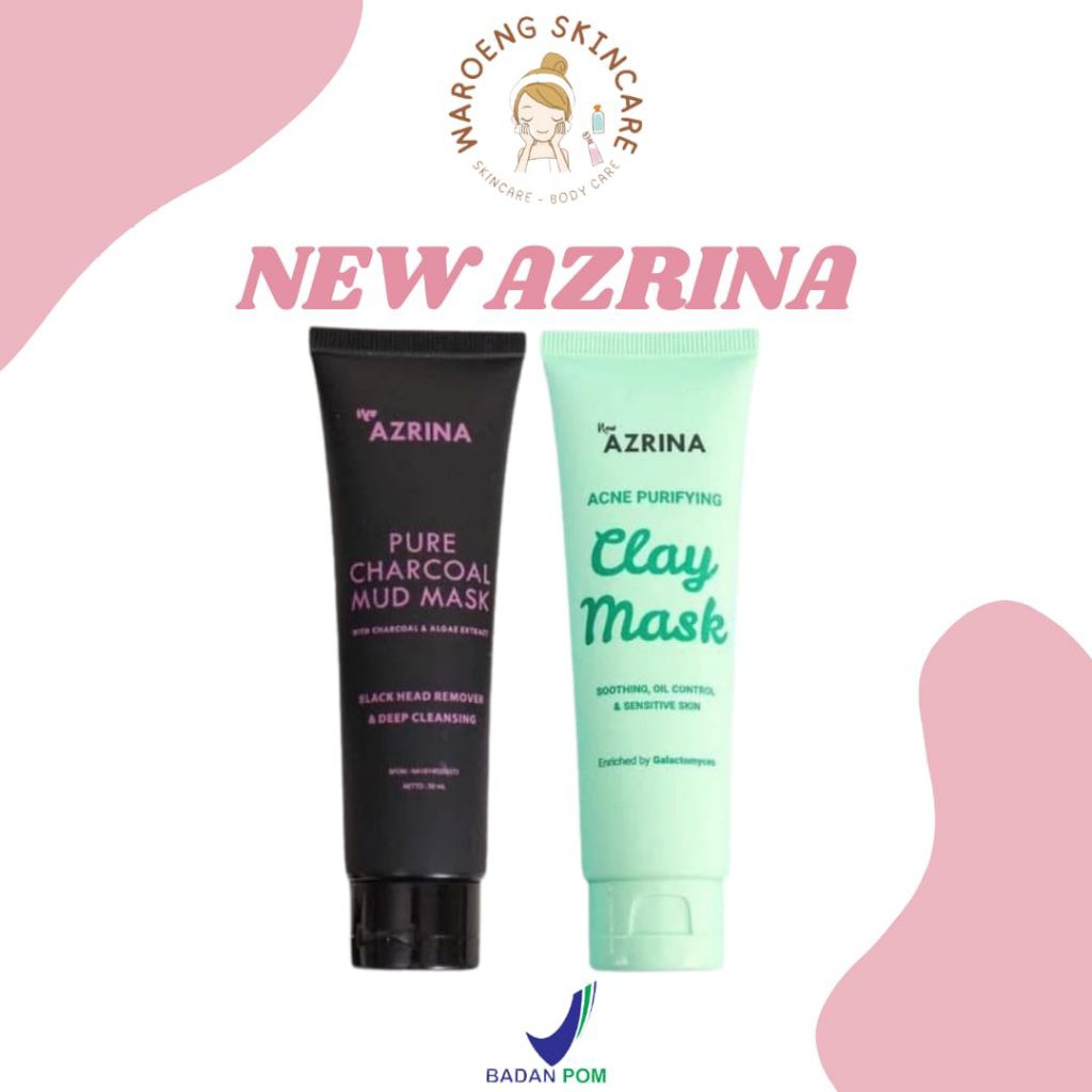 [FREE GIFT] AZRINA / AZRINA PURE CHARCOAL MUD MASK / MASKER AZRINA / MASKER AZRINA PURE CHARCOAL