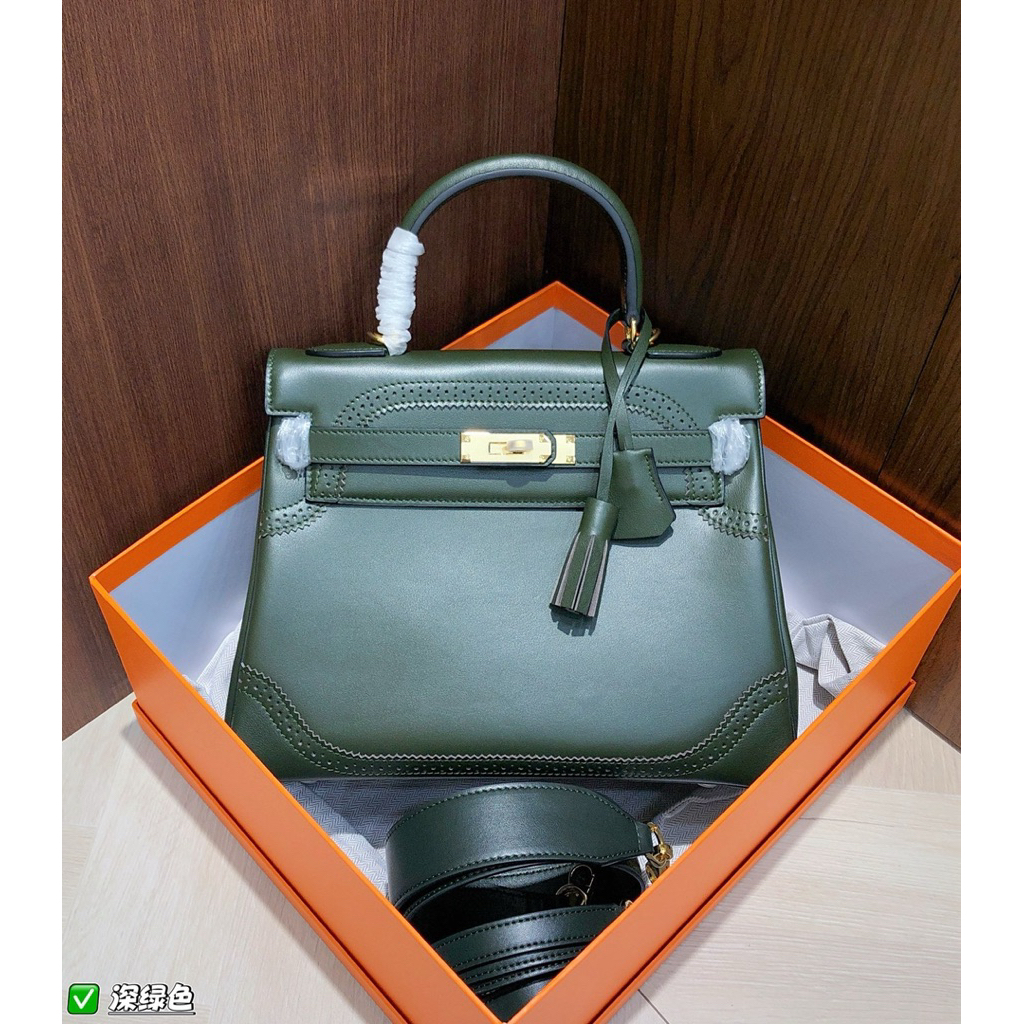 ANNALIE Kelly Bag Ghillies Top Layer Cowhide Genuine Leather Tas Kulit Asli
