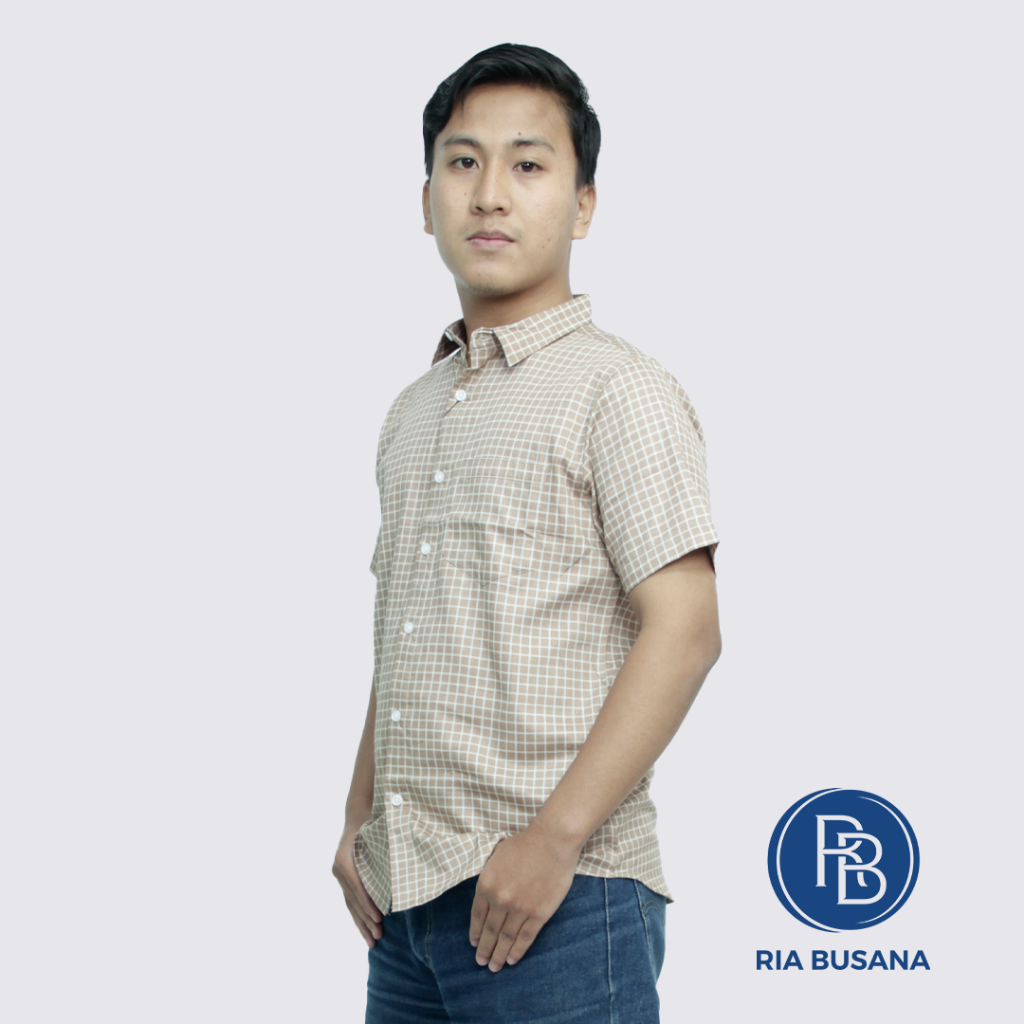 Ria Busana - SYL - Kemeja pria Art. Kotak