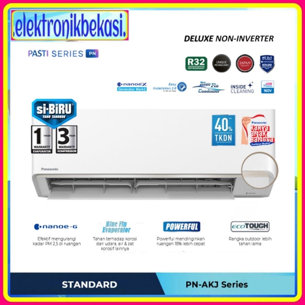 AC PANASONIC PN 12 AKJ / AC PANASONIC 1 1/2PK DELUXE STANDAR PN12AKJ / PANASONIC PN12AKJ AC 1.5 PK