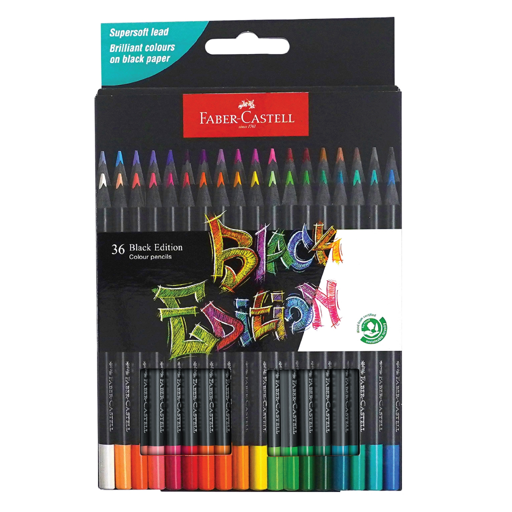 Faber Castell Black Edition Colour Pencil - 36Warna / Colour Pencil / Faber Castell / Pensil Warna