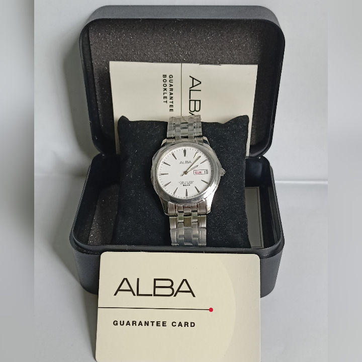 ALBA VX43-X080 Silver Original Secondhand Like New | Jam Tangan Pria Kondisi Istimewa