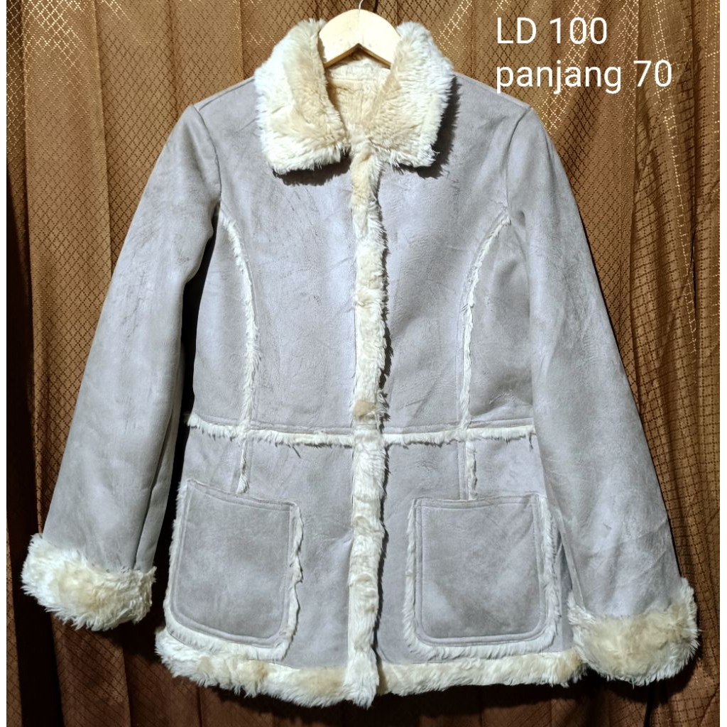 suede leather coat jaket suede wanita coat suede vintage jaket kulit asli suede jaket kulas wanita j