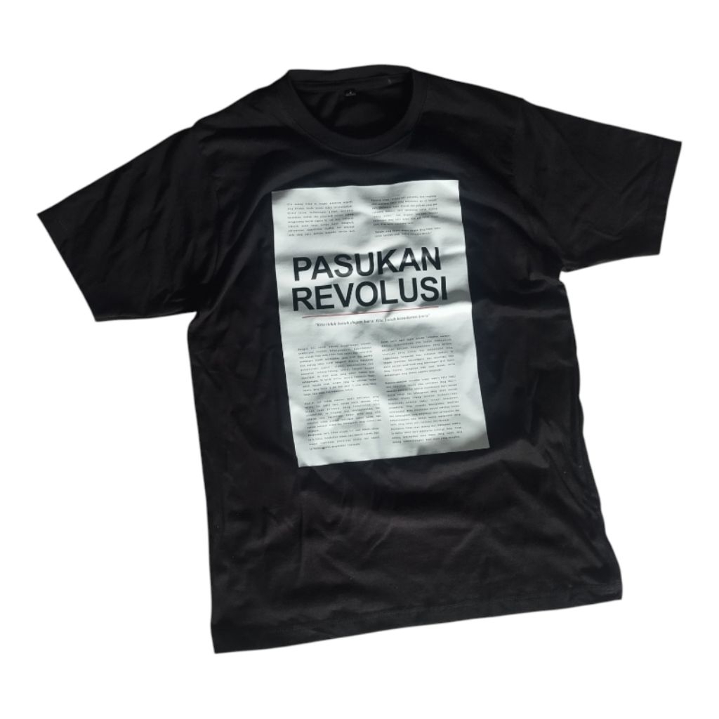 Kaos Distro Pasukan Revolusi By Ferry Irwandi Premium Cotton Combed 24s