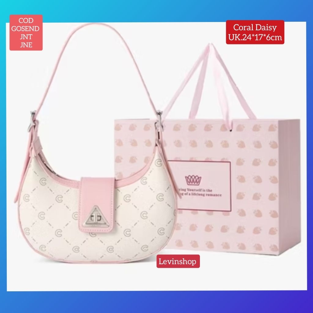 Tas Coral Daisy Selempang motif sabit (COD)