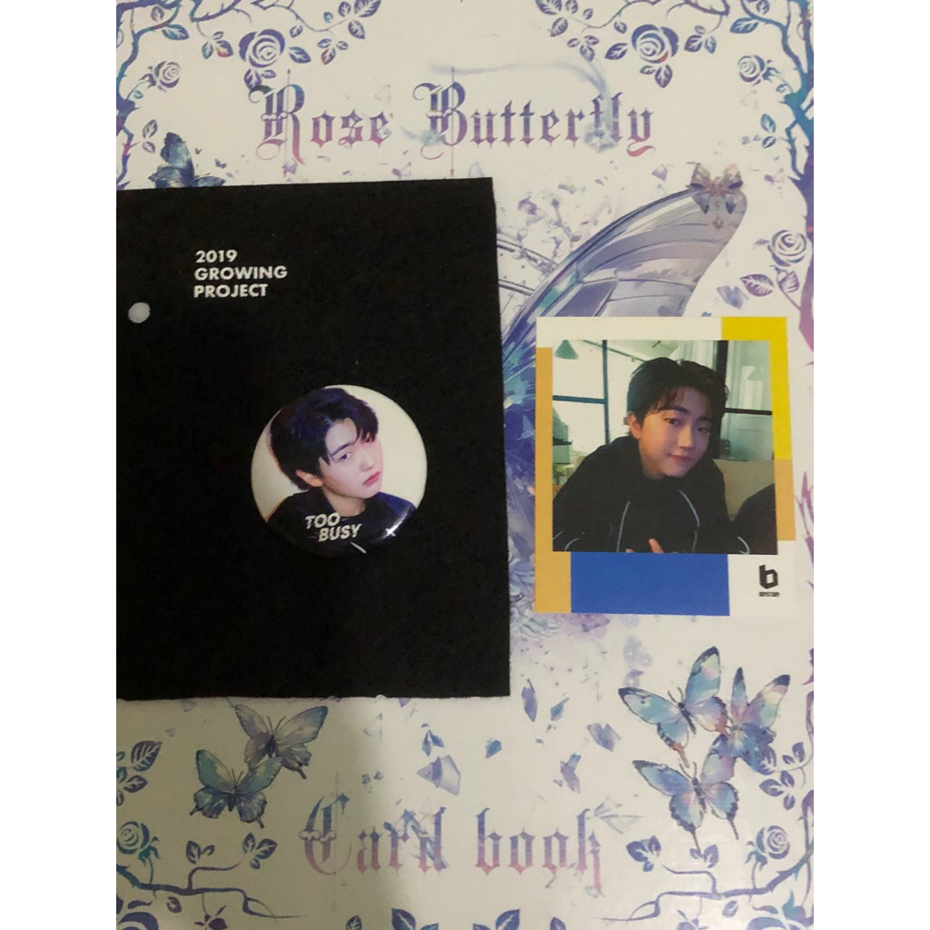 [GO UMINGRUI] BoyStory Hanyu Too Busy 2019 Growing Project Polaroid & Pin set