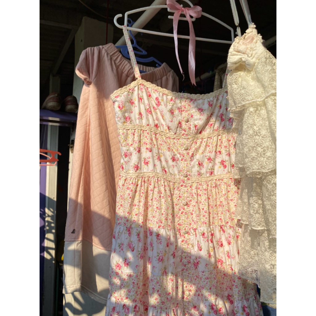 liz lisa dress kawaii lolita pink floral dress