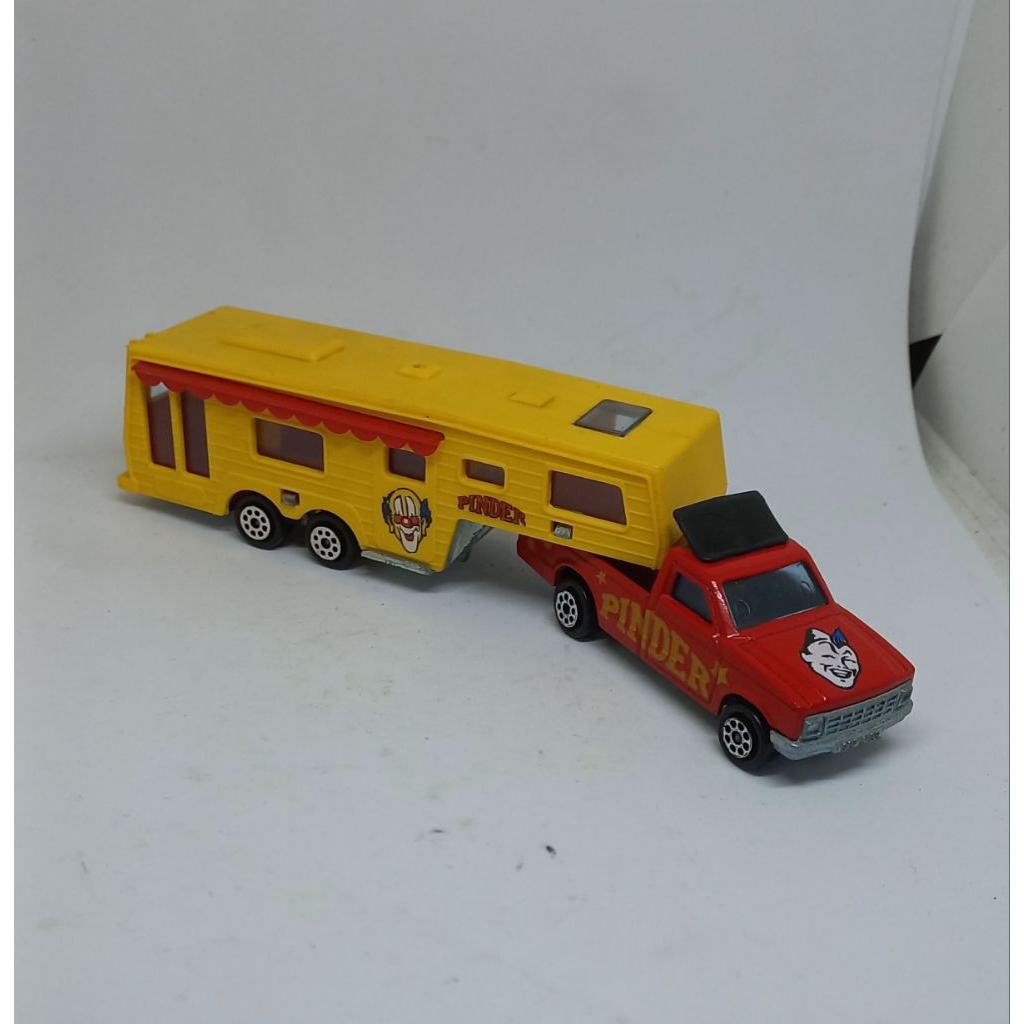 majorette ford camping car with trailer pinder loose diecast 1/60 (t)