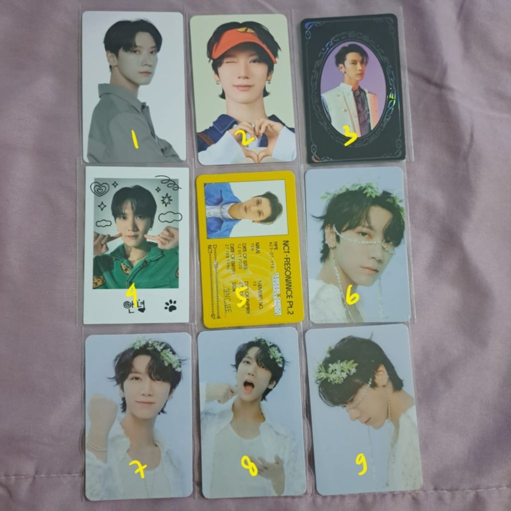 [READY STOCK] PC WAYV TEN PHOTOCARD NCT ID CARD 2020 RESO RESONANCE DEPARTURE YB YEARBOOK PAST FUTUR