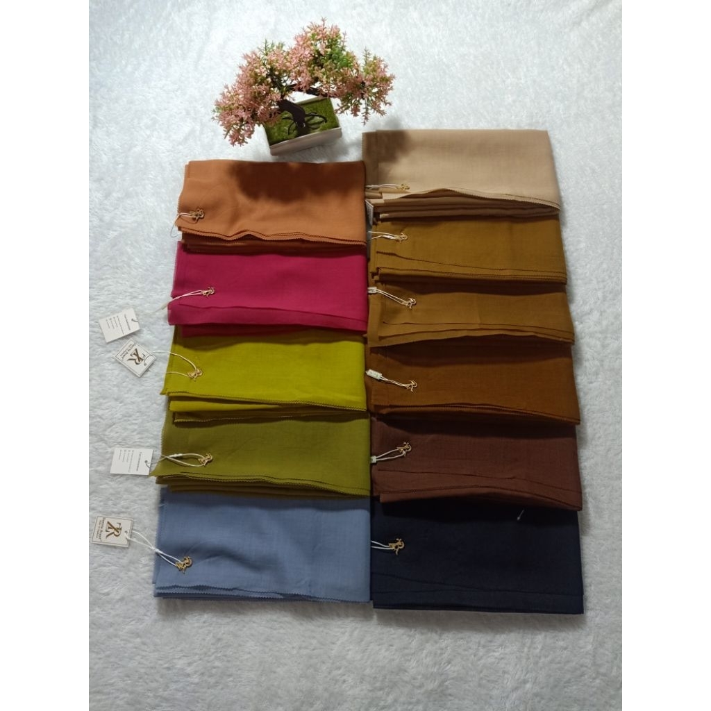 Hijab Zaryta Polos / Zaryta Premium Olive LC / Hijab Polos / Hijab 110×110cm