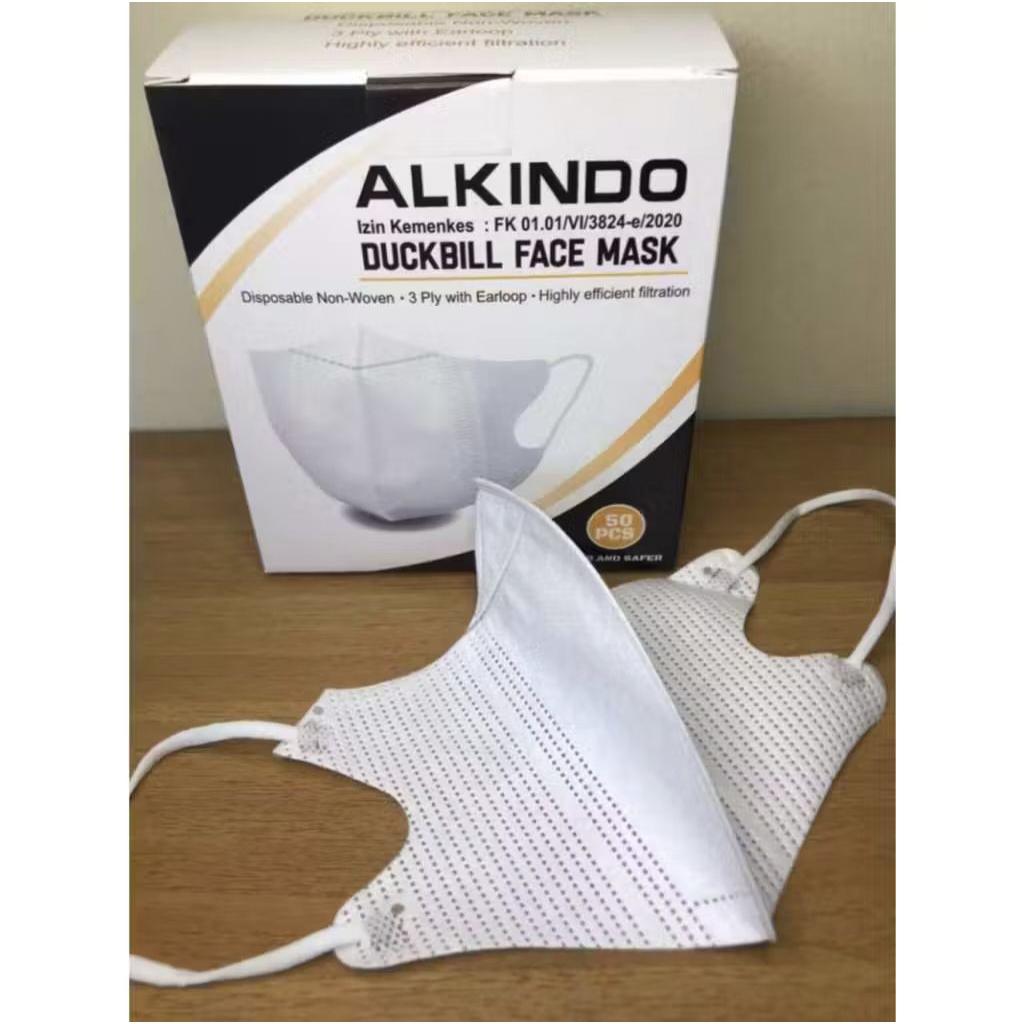 ALKINDO DUCKBILL FACE MASK | MASKER DUCKBILL ALKINDO EMBOS TEBAL