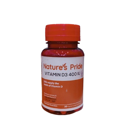 NATURE'S PRIDE D3 400IU 30 KAPSUL