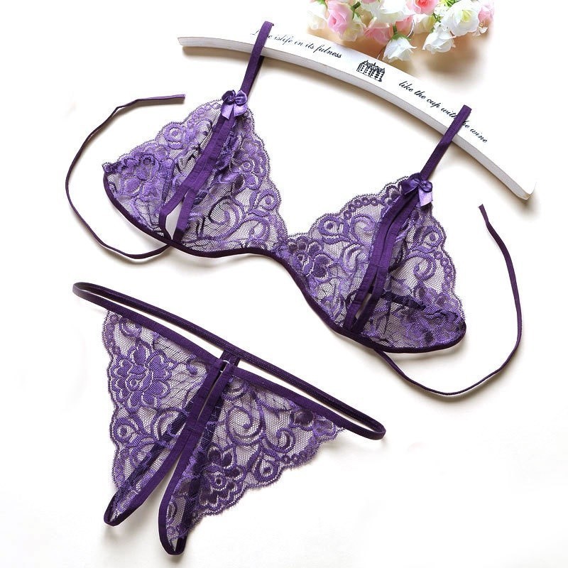 Pakaian Dalam Set Bra BH Lingerie Sexy dan Celana Dalam Model Lace Transparant Import Termurah / Set