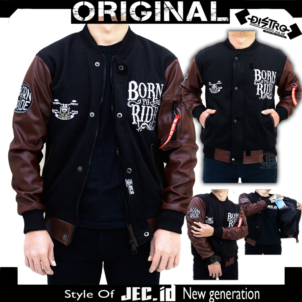 Karlit Baseball Varsity Jaket Karlit Baseball Varsity To Ride JEC ID Distro -Jacket Motor - Jaket Ku