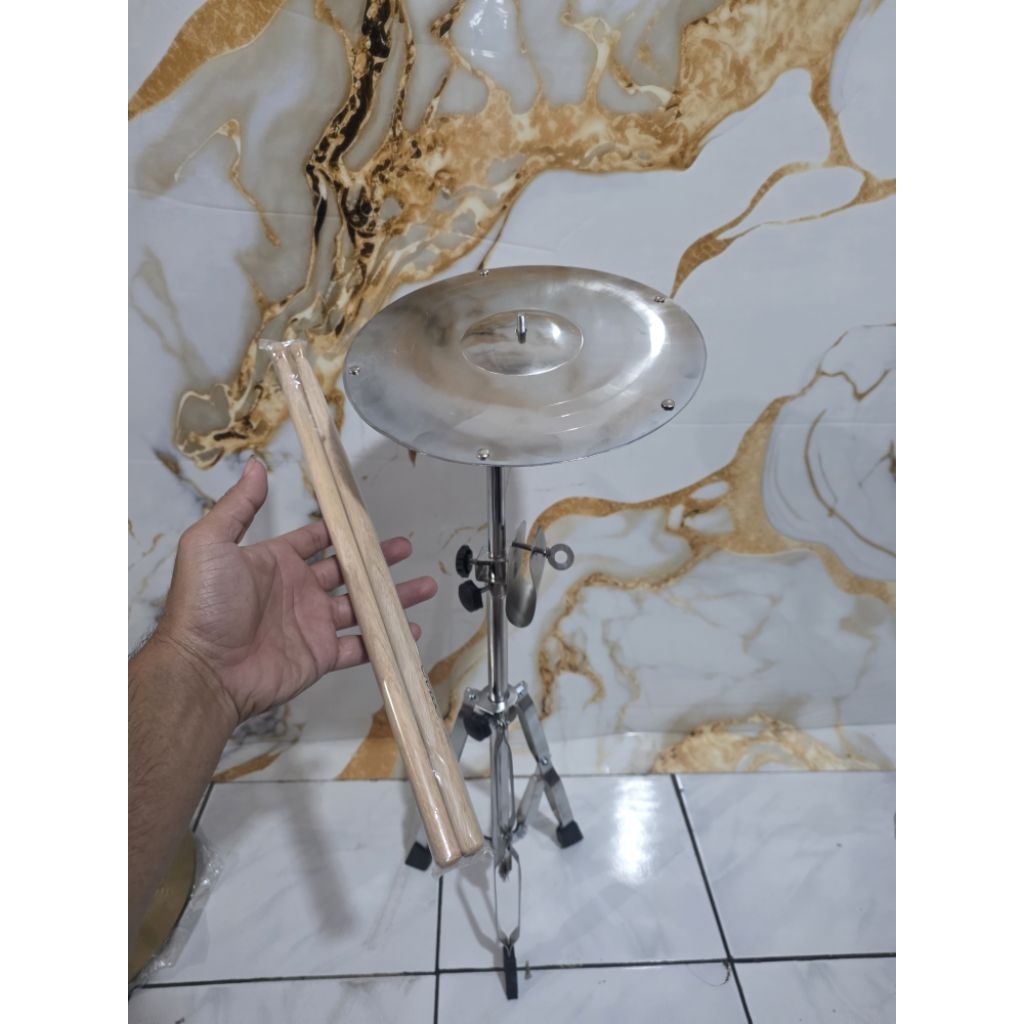 Paket Stand + Cymbal 10inch Markis Marawis Cymbal Plat Best Saller