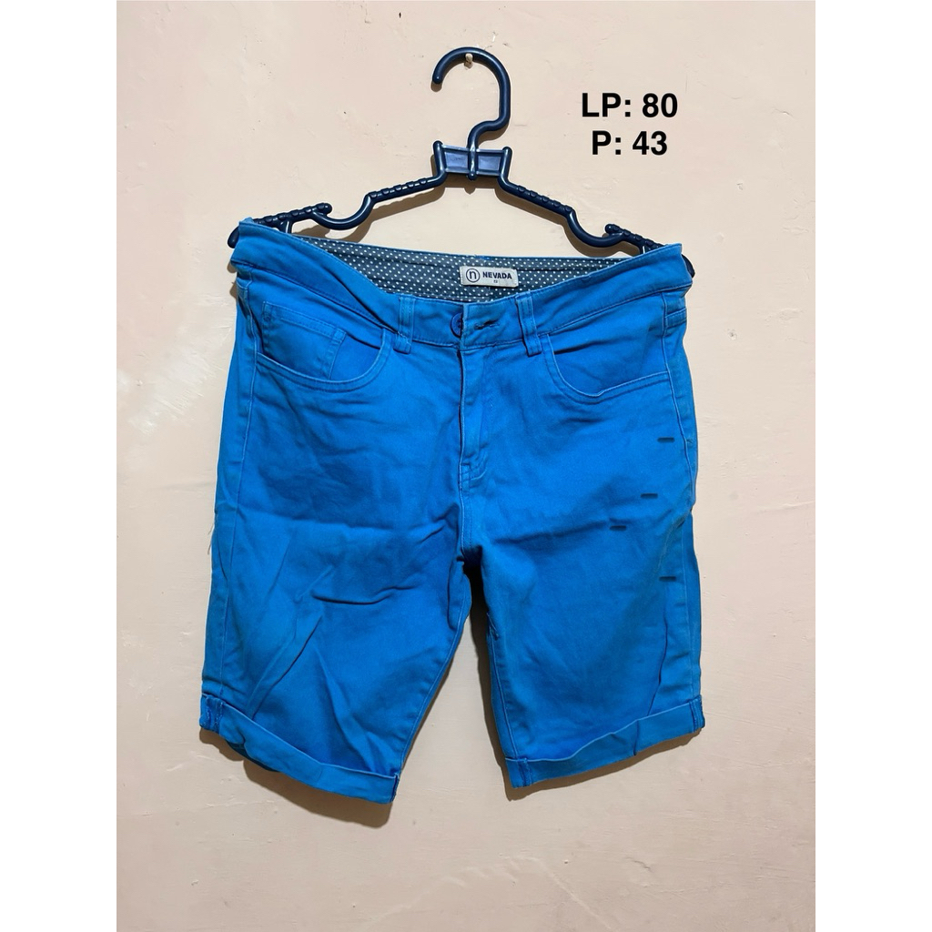 Celana Pendek Wanita Nevada Biru Preloved