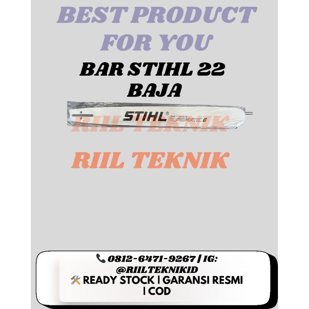 BAR CHAINSAW 22 BAJA STIHL quality