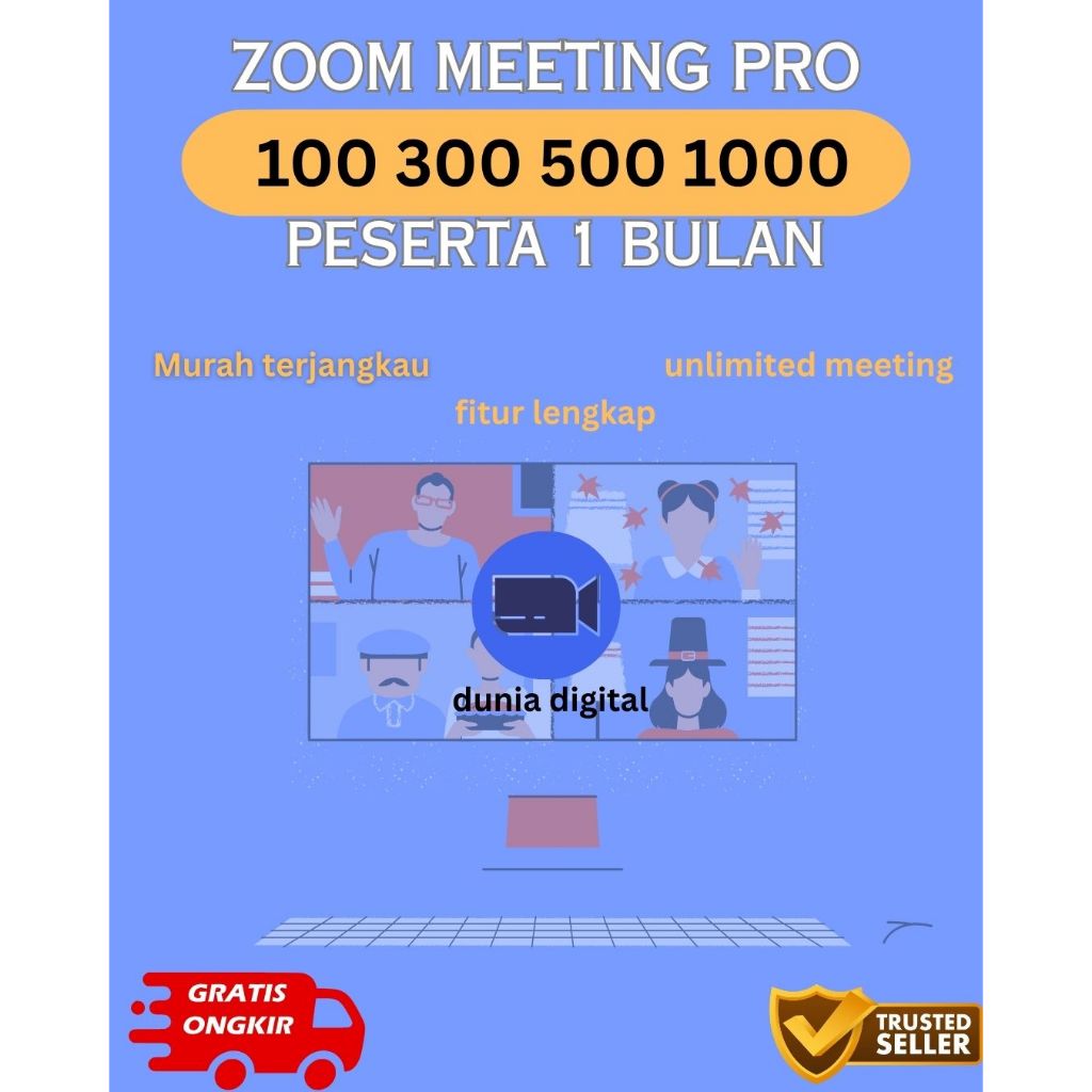 AKUN UPGRADE ZOOM PRO 300 500 PESERTA GARANSI ANTI DISABLE