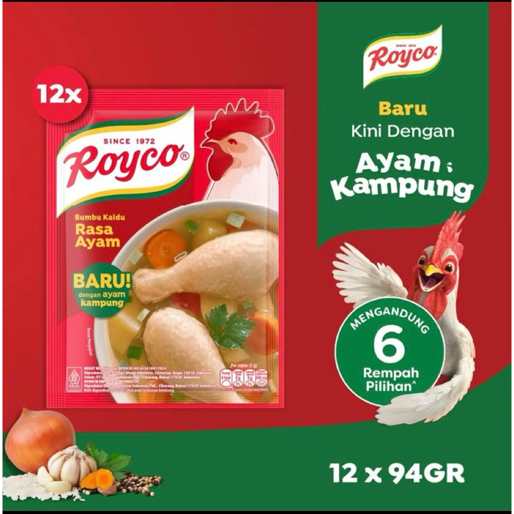 [HARGA SPESIAL] Royco bumbu kaldu ayam 94 g isi 12