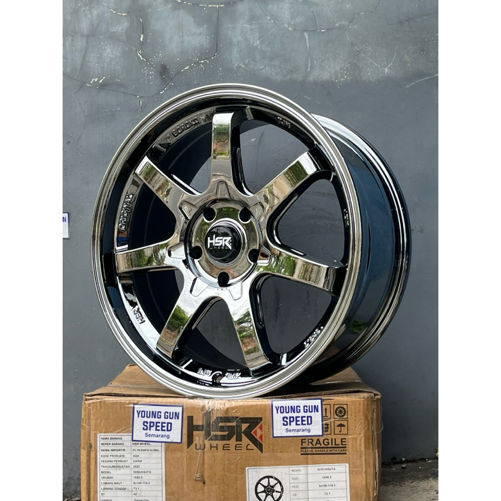 velg racing TE-37 ring 17 lubang 5 untuk innova xpander terios rush civic camry pelek r17 hsr tjh