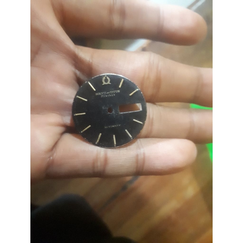 PLAT DIAL SOLVIL AT TITUS BEKAS ORI HITAM SESUAI FOTO