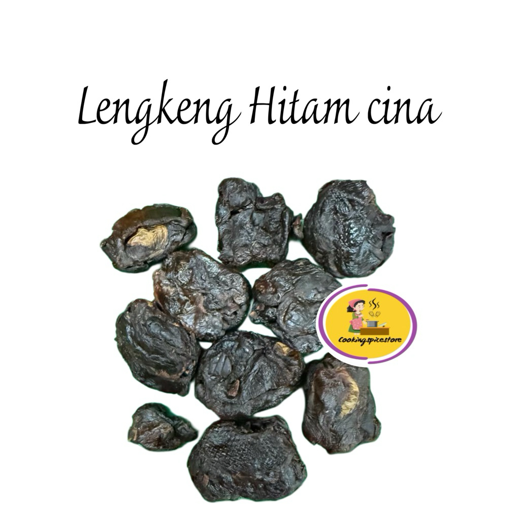 Lengkeng Hitam Cina 100gr || Longan Kering Premium || Buah Lengkeng Obat Herbal || Penguat Stamina &