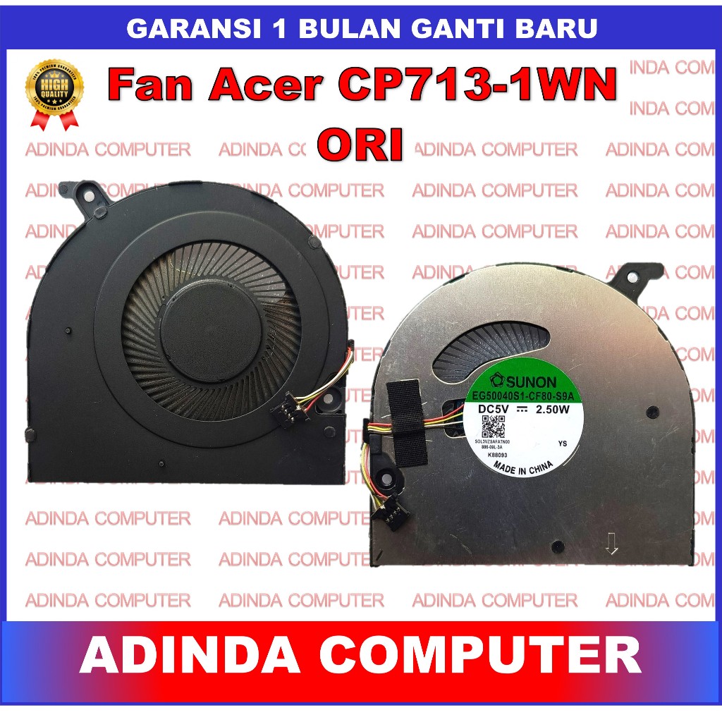 Fan Acer Chromebook Spin13 CP713-1WN N18Q2 EG50040S1-CF80-S9A ORI